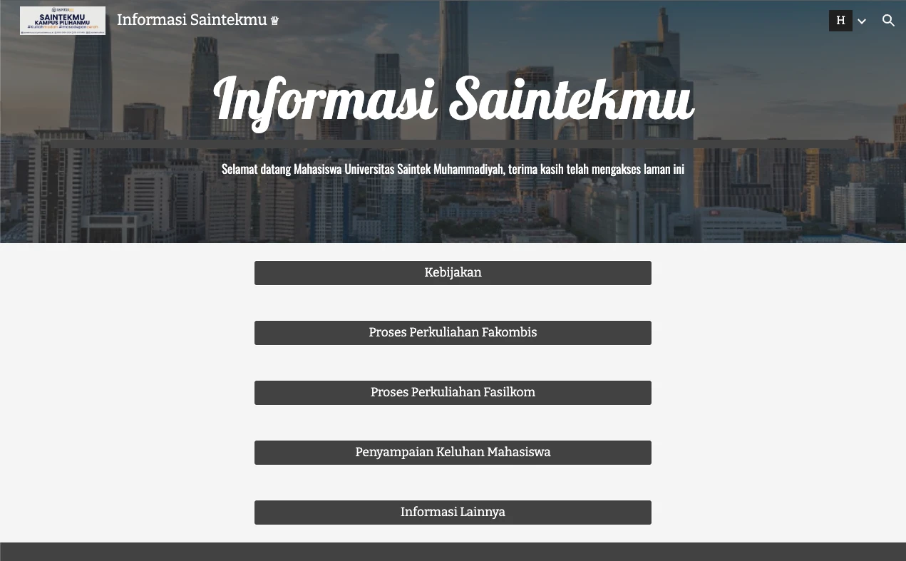 Website Informasi Akademik