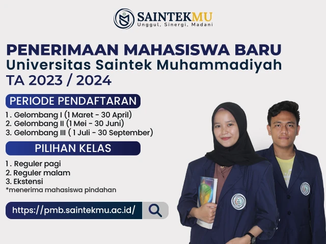 Penerimaan Mahasiswa Baru Universitas Saintek Muhammadiyah