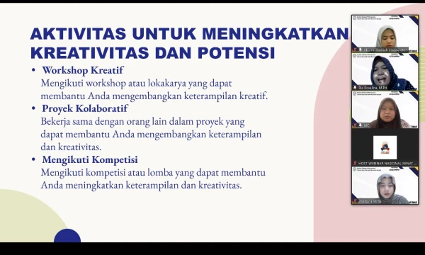 Bangkitkan Minat dan Bakat, BEM USM Dorong Mahasiswa Eksplorasi Diri Lewat Webinar Nasional