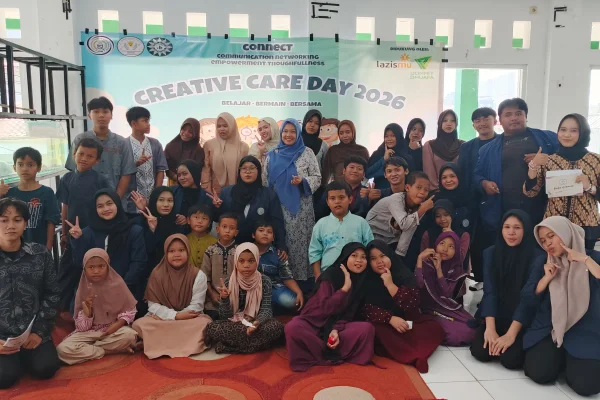 Creative Care Day 2026: Mahasiswa SaintekMu Ajak Anak Panti Asuhan Belajar, Bermain, dan Bereksperimen Bersama