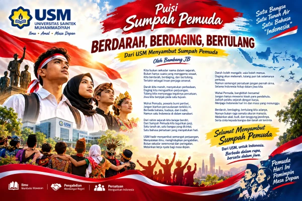 PUISI SUMPAH PEMUDA BERDARAH, BERDAGING, BERTULANG Dari USM Menyambut Sumpah Pemuda Oleh Bambang JB